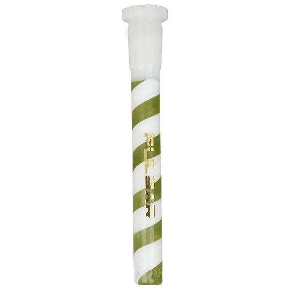 Pulsar Candy Stripe 4.5" Glass Down Stem with fast shipping Australia-wide-blue - green