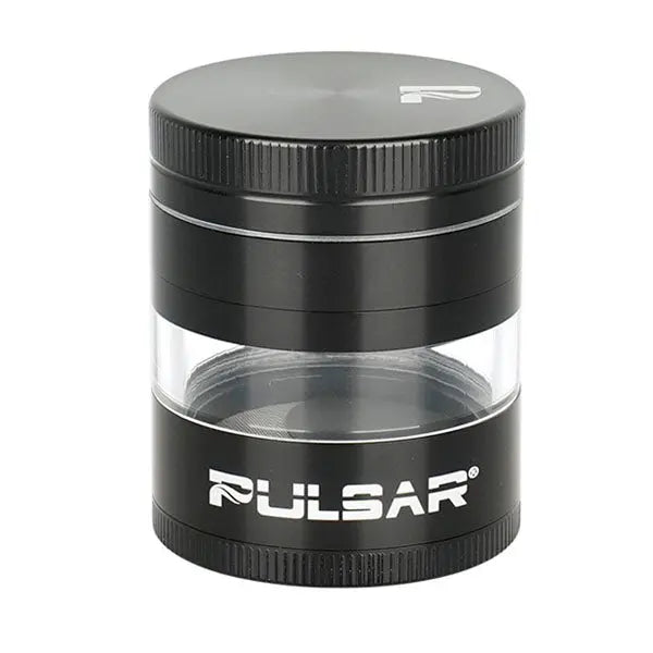 Pulsar 2.5" Solid Top Side Window 5-Piece Grinder black