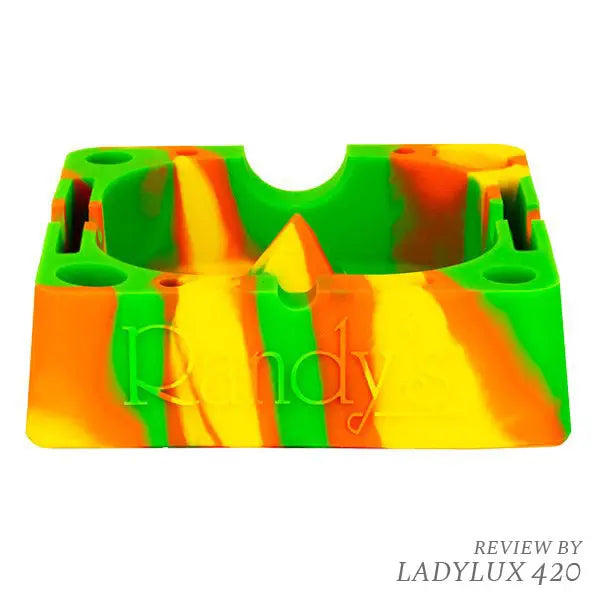 Randy's Rasta Silicone Ashtray with Debowler – fast shipping Australia-wide