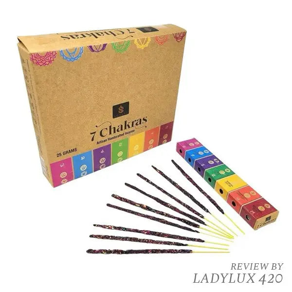 SONAVI 7 Chakras 25g handcrafted incense sticks for meditation and chakra balancing