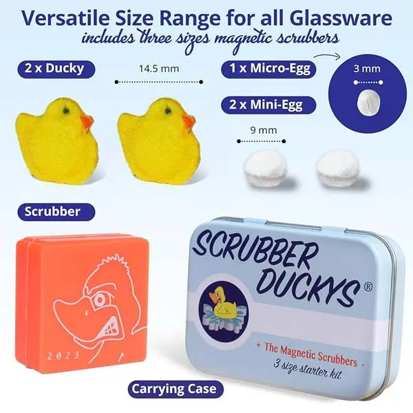 Scrubber Duckys Magnetic Scrubber Kit V4.0 for Cleaning Glass Bongs and Water Pipes poster
