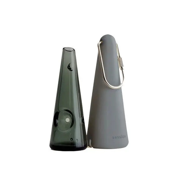 Session Goods Glass Handpipe w/Silicone Cover, Carabiner – Fast shipping Australia-wide - charcoal