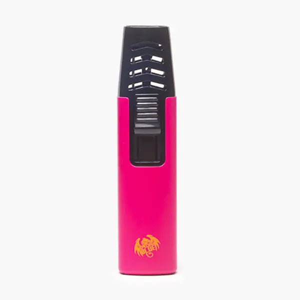 Special Blue Spark Torch Lighter – Refillable Butane Flame for Dabs, Cooking & More. Pink