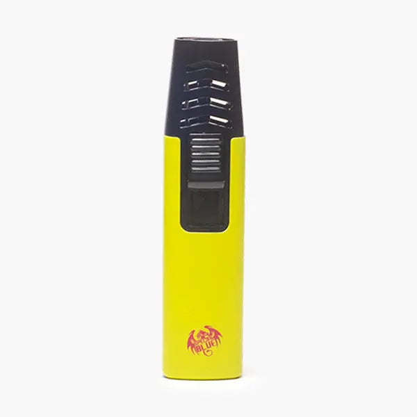 Special Blue Spark Torch Lighter – Refillable Butane Flame for Dabs, Cooking & More. Yellow