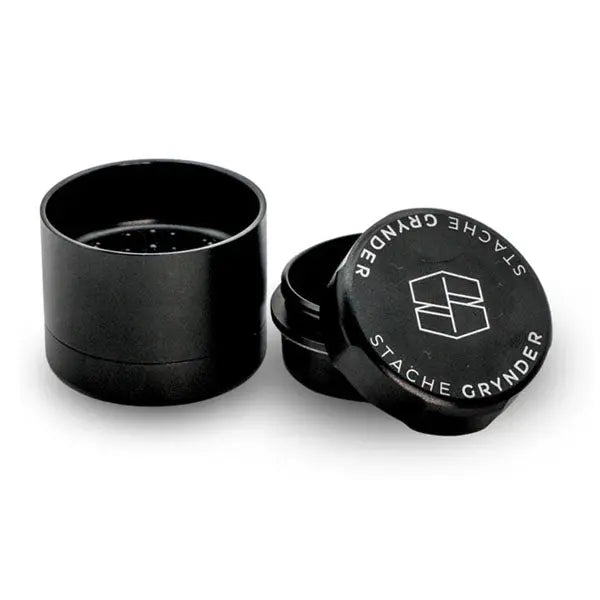Stache Products 39mm 4-Piece TINY Grynder – compact, durable herb grinder for daily use - side