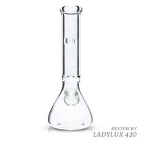 Tank Glass The Original Tank V2 12-inch Beaker Bong made from 9mm thick DuroTec glass, heavy-duty and durable water pipe for smooth smoking - front