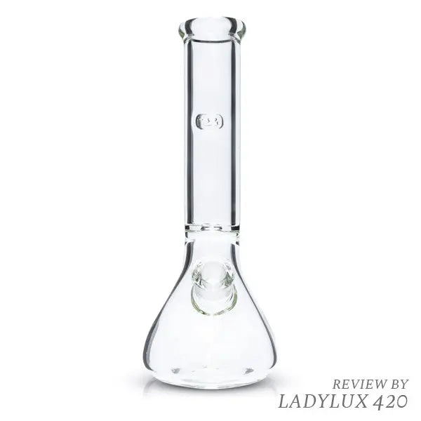 Tank Glass The Original Tank V2 12-inch Beaker Bong made from 9mm thick DuroTec glass, heavy-duty and durable water pipe for smooth smoking - front