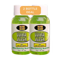 Ultra Klean Ultra Wash Mouthwash 1 oz detox rinse for cleansing and fresh - breath - 2 pack