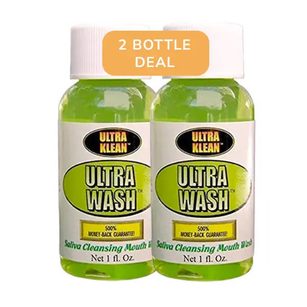 Ultra Klean Ultra Wash Mouthwash 1 oz detox rinse for cleansing and fresh - breath - 2 pack