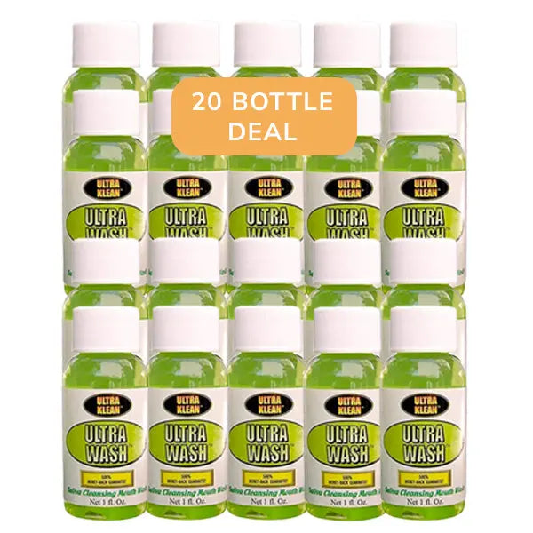 Ultra Klean Ultra Wash Mouthwash 1 oz detox rinse for cleansing and fresh - breath - 20 pack