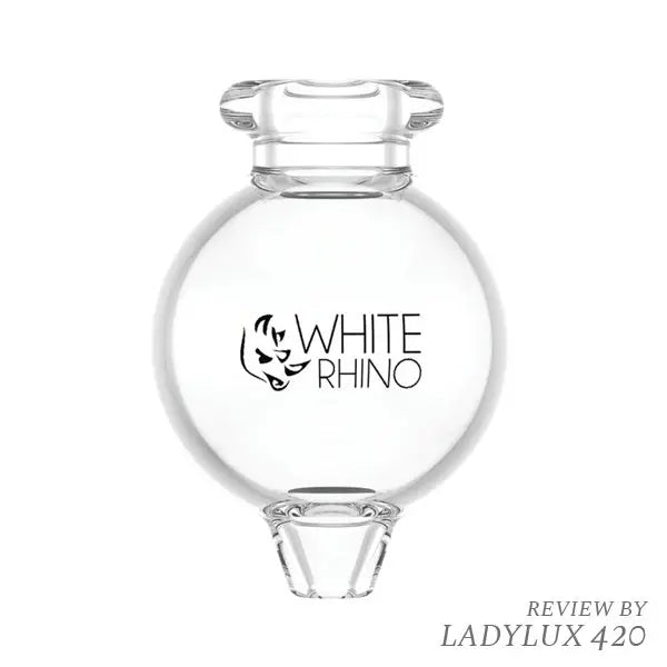 White Rhino Bubble V2 Carb Cap – Borosilicate Glass, fast shipping Australia-wide - Front