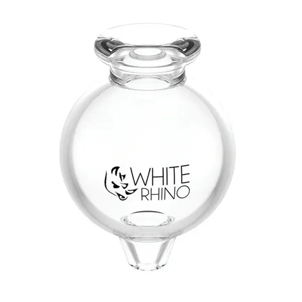 White Rhino Bubble V2 Carb Cap – Borosilicate Glass, fast shipping Australia-wide - Slight Angle