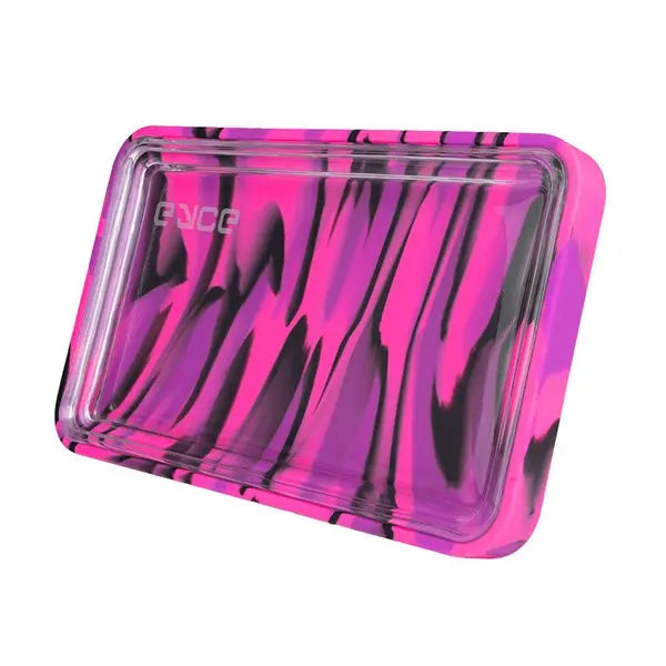 Eyce Silicone & Glass Rolling Tray with fast shipping Australia-wide – durable and stylish design. Bangin side
