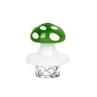 Mushroom Helix Glass Carb Cap – Borosilicate, fast shipping Australia-wide - Green