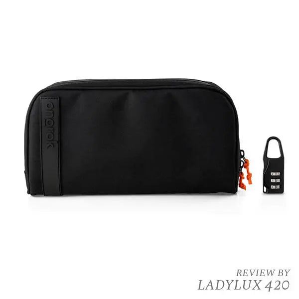 Ongrok smell proof wallet with lock V2.0 Large – fast shipping Australia-wide - black side with lock