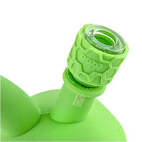 Ooze Armor silicone & glass flower bowl – fast shipping Australia-wide - close up green
