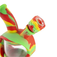 Ooze Armor silicone & glass flower bowl – fast shipping Australia-wide - close up rasta