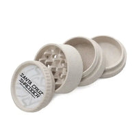 Santa Cruz Shredder Hemp 4-Piece Grinder – eco-friendly with fast shipping Australia-wide - white