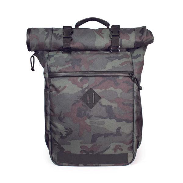 Abscent Odour-Proof Scout Roll Top Backpack (Black Forest Camo)