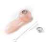 Astral Project Gemstone Spoon Pipe - Rose Quartz