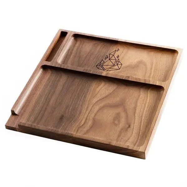 BRNT Yaketa Walnut Rolling Tray – handcrafted, large size, fast shipping Australia-wide