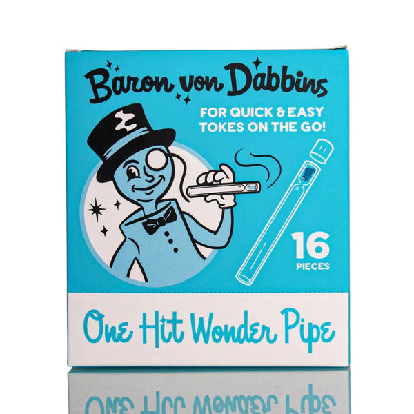 Baron von Dabbins One Hit Wonder Glass Pipe w/Silicone Cap