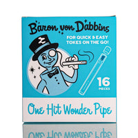 Baron von Dabbins One Hit Wonder Glass Pipe w/Silicone Cap