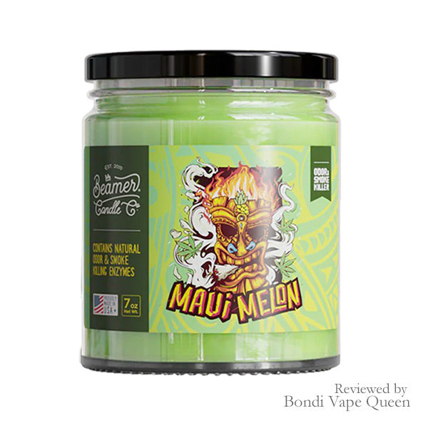 Beamer Smoke Killer Soy Blend Candle 7oz – Maui Melon