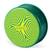 Beamer Virgin Acrylic 3-Piece 63mm Grinder – Durable, Lightweight, Prime Edition - opaque green swirls