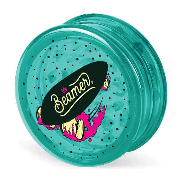 Beamer Virgin Acrylic 3-Piece 63mm Grinder – Durable, Lightweight, Prime Edition - green beamer skate