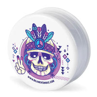Beamer Virgin Acrylic 3-Piece 63mm Grinder – Durable, Lightweight, Prime Edition - white smoke killer