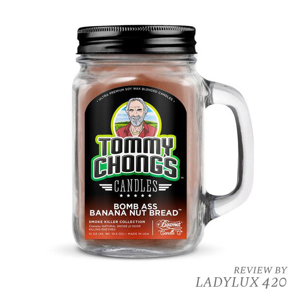 Beamer x Tommy Chong's Cannabis Smoke Killer Collection Candle 12oz - Bomb Ass Banana Bread