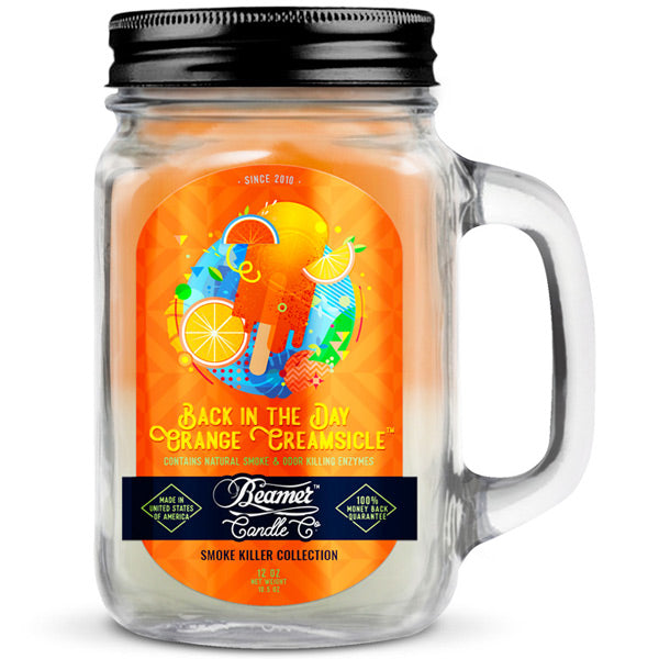 Beamer Smoke Killer Collection Odour Destroying Candle 12oz- Back In The Day Orange Creamsicle