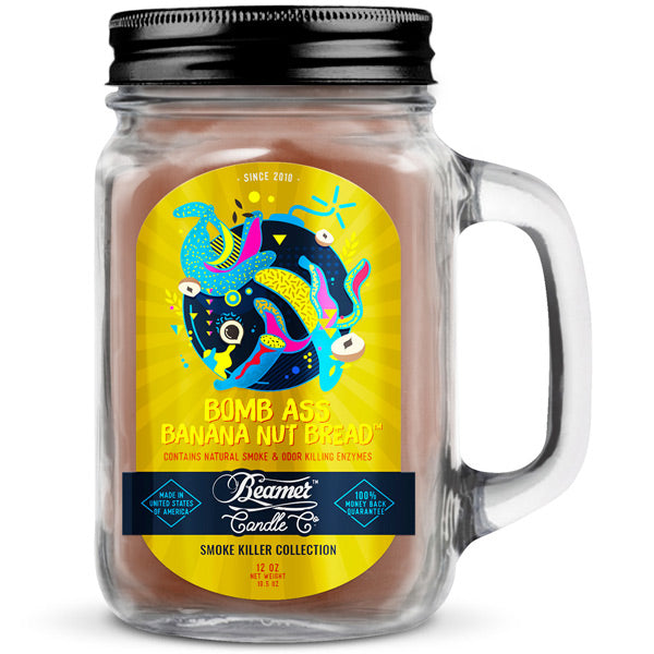 Beamer Smoke Killer Collection Odour Destroying Candle 12oz - Bomb Ass Banana Bread