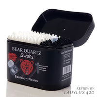 Bear Quartz Swabs Kit – Reusable Cleaning Station for Dab Rigs and Quartz Bangers