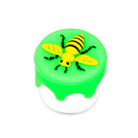 Bee-Glass-Silicone-Storage-Containers-Concentrates-7.5ml-green