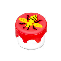 Bee-Glass-Silicone-Storage-Containers-Concentrates-7.5ml-red