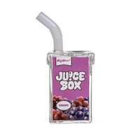 BigFun! Juice Box Bubbler novelty glass water pipe with juice box design - grape front