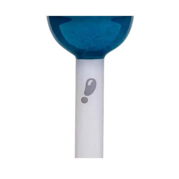 BigFun Lolli Pipe Blue Razz glass hand pipe candy style smoking accessory - close