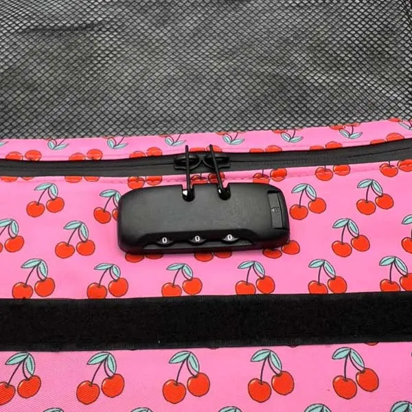 Burning Love smell proof pouch cherries, lockable bag, fast shipping Australia-wide - lock