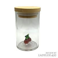 Burning Love maraschino cherry glass storage jar – fast shipping Australia-wide - front
