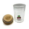 Burning Love maraschino cherry glass storage jar – fast shipping Australia-wide - open lid