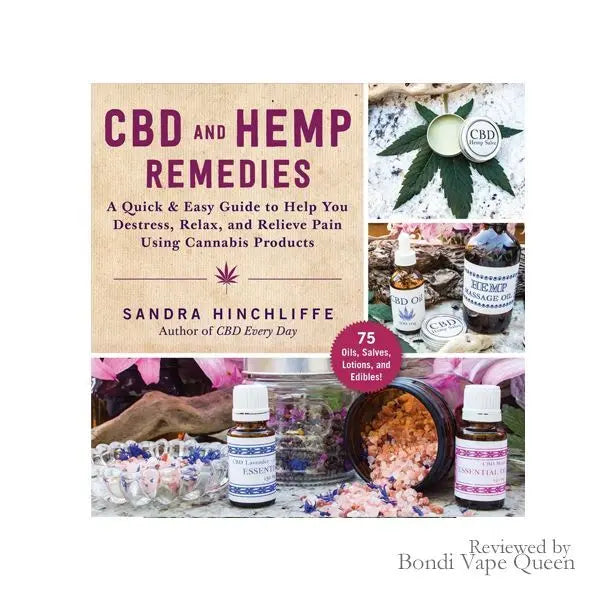 CBD and Hemp Remedies book by Sandra Hinchliffe – fast shipping Australia-wide
