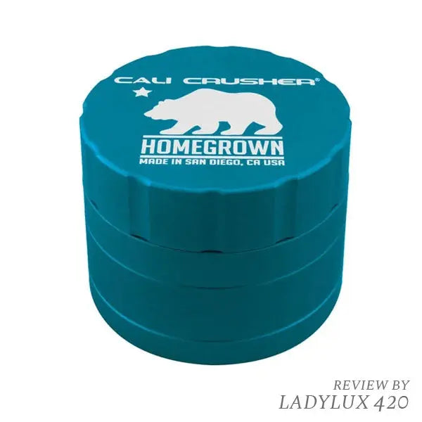 Cali Crusher Homegrown 4 Piece 2.35" Grinder Aqua – fast shipping Australia-wide