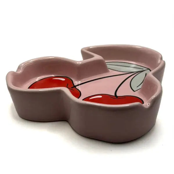 Cherry shaped ceramic ashtray with fast shipping Australia-wide - front