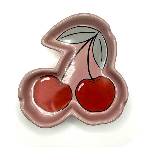 Cherry shaped ceramic ashtray with fast shipping Australia-wide - top