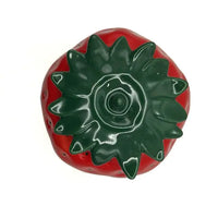 Ceramic Strawberry Stash Jar with lid – fast shipping Australia-wide - top
