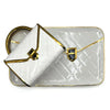 Ceramic mug & rolling tray set - handbag design, fast shipping Australia-wide. white gold top