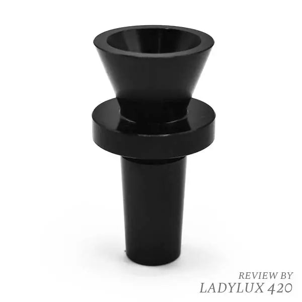 Chill Steel Pipes Dura-Bowl Cone Bowl 14mm Male – Durable Replacement Glass Bowl - black