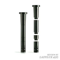 Chill Steel Pipes Dura-Stem Unbreakable Aluminium Downstem for Bongs & Water Pipes - black